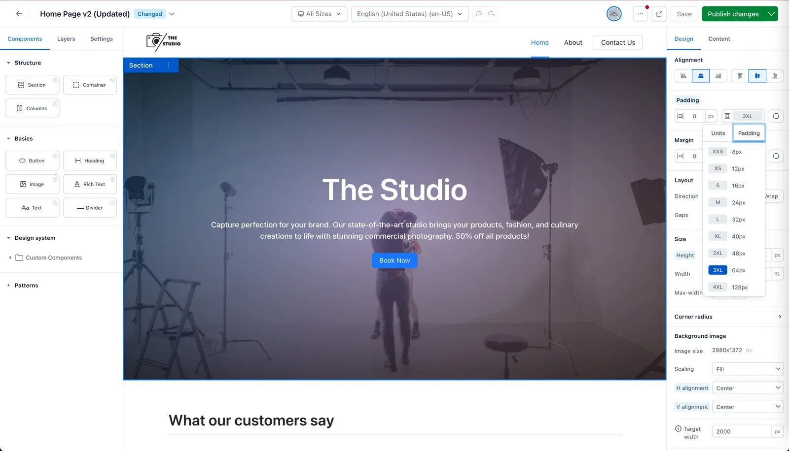 Design token text color