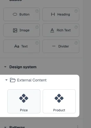 Product custom component