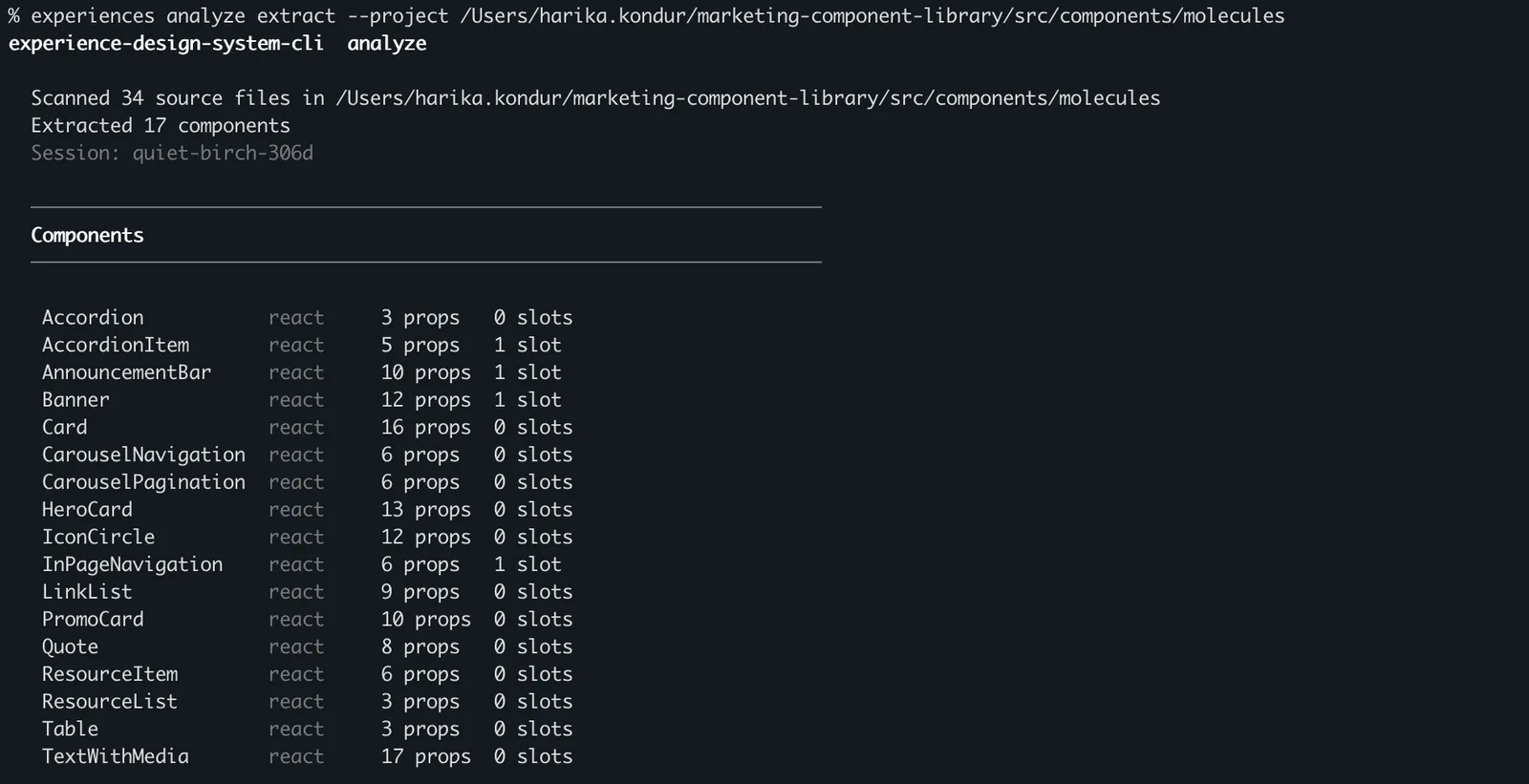 experiences analyze extract
